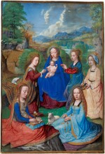 The Virgo inter virgines in a landscape, on vellum pasted to panel [Flemish (Simon Bening, Bruges?), c.1530–40]