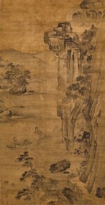 Anonymous (Qing Dynasty) 佚名(清) | Scholar Crossing River 渡河圖