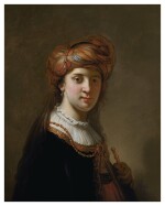 GOVERT FLINCK  |  PORTRAIT OF A LADY IN A TURBAN, HALF-LENGTH
