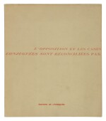 L'OPPOSITION ET LES CASES CONJUGÉES SONT RÉCONCILLÉES. PARIS AND BRUSSELS: ÉDITIONS DE L'ECHIQUER 1932
