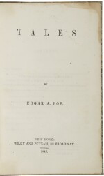 POE, EDGAR ALLAN |  Tales. New York: Wiley & Putnam, 1845