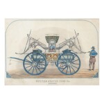 COLOR LITHOGRAPH OF THE UNITED STATES FIRE COMPANY OF PHILADELPHIA, G.G. HEISS, LATE 19TH CENTURY