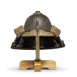 A Suji-bachi [helmet with raised ridges] | Signed Saotome Iyetada | Edo period, 17th century