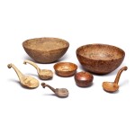 GROUP OF ASSORTED ASH BURL TREENWARE, NORTHEASTERN UNITED STATES AND GREAT LAKES REGION, LATE 18TH AND EARLY 19TH CENTURY