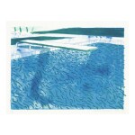 DAVID HOCKNEY | LITHOGRAPH OF WATER MADE OF THICK AND THIN LINES, A GREEN WASH, A LIGHT BLUE WASH, AND A DARK BLUE WASH (MUSEUM OF CONTEMPORARY ART, TOKYO 202)