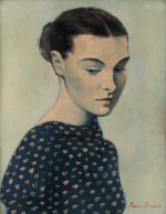 Young Woman in a Dotted Blouse | Jeune femme portant une blouse à pois