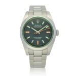 Retailed by Fourtané:   Milgauss, Ref. 116400V  Stainless steel wristwatch with bracelet  Circa 2009