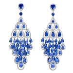 GRAFF | PAIR OF SAPPHIRE AND DIAMOND PENDENT EARRINGS