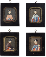 FOUR PORTRAITS OF CHINESE LADIES | QING DYNASTY, JIAQING/ DAOGUANG PERIOD, CIRCA 1820 | 清嘉慶/道光 約1820年 美人圖四件