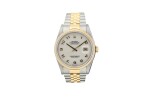 ROLEX | REFERENCE 16233 DATEJUST  A STAINLESS STEEL AND YELLOW GOLD AUTOMATIC WRISTWATCH WITH DATE AND BRACELET, CIRCA 2000