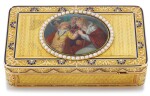  A GOLD, ENAMEL AND PEARL SINGING BIRD AND MUSICAL BOX, RÉMOND, LAMY, MERCIER & CO., GENEVA, 1815-1820
