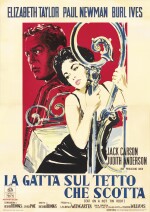 Cat on a Hot Tin Roof / La Gatta sul Tetto Che Scotta (1958) poster, Italian