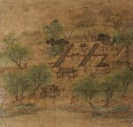 ANONYME, HUIT VUES DE YUANMING YUAN DYNASTIE QING |  清 圓明園八景 設色絹本 八開冊 | Anonymous, Eight views of Yuanming Yuan, ink and colour on silk, album of eight leaves, Qing Dynasty
