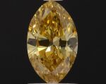 A 1.10 Carat Fancy Deep Orangy Yellow Marquise-Shaped Diamond