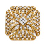 Gold and Diamond Pendant-Brooch