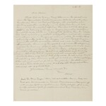 EINSTEIN, ALBERT | Autograph letter signed, one side addressed to wife Mileva Maric, the other to his sons Hans Albert and Eduard, 5 December, 1919.