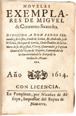Cervantes, Novelas exemplares, Pamplona, 1614, contemporary limp vellum