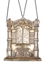 A Small Polish Silver Torah Shield, Pogorzelski, Warsaw, 1890