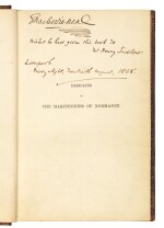 Dickens, Dombey and Son, 1858, presentation copy inscribed to Sudlow