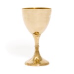 A 9ct gold goblet, maker's mark AJH, London, 1928