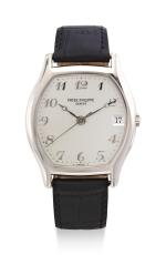PATEK PHILIPPE |  REF 5030, A WHITE GOLD WRISTWATCH WITH DATE, MADE IN 1995