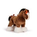 Brown and White Polyester Hermy Small Plush Horse, 2010's