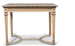 A Louis XVI Grey Painted and Parcel-Gilt Centre Table by Pierre Garnier, Circa 1775