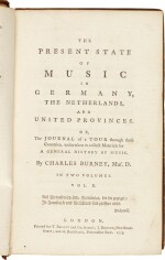 C. Burney. The Present State of Music in Germany, the Netherlands, and United Provinces... in two volumes, 1773