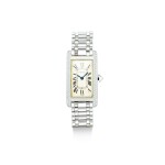 CARTIER | TANK AMÉRICAINE, REFERENCE 1713, A WHITE GOLD AND DIAMOND-SET WRISTWATCH WITH BRACELET, CIRCA 2000