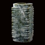 A MOTTLED GREEN JADE CONG NEOLITHIC PERIOD, LIANGZHU CULTURE | 新石器時代良渚文化 玉琮
