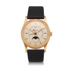 Reference 5050  A pink gold automatic perpetual calendar wristwatch with retrograde date and moon phases, Circa 1997 