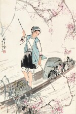 宋吟可　桃溪捕魚   |  Song Yinke, Fishing Along the Blossom Stream