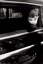 Audrey Hepburn during the filming of 'Sabrina' by Billy Wilder
