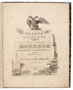 L. v. Beethoven. First edition of the violin sonata Op. 96, 1816