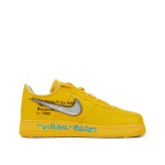  Virgil Abloh Signed Nike Air Force 1 Low OFF-WHITE University Gold Metallic Silver | Size 10.5