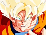 Super Saiyan Goku (Episode 129) Animation Cel with Printed Background | 超級撒亞人孫悟空（第129集）賽璐璐，附印刷背景