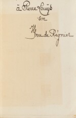 Le Mariage de minuit, 1903. Demi-maroquin rouge de Canape. Exemplaire de Pierre Louÿs