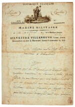 NAPOLEONIC WARS--NAVAL | three letters signed by Naval Commanders during the Napoleonic Wars, 1801-1822
