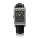 Reverso Duoface, Ref. 270.8.54 Stainless steel reversible dual time zone wristwatch with day/night indication Circa 1998
