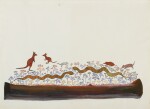 UNTITLED (LANDSCAPE WITH SNAKES, KANGAROOS, QUOLLS AND BANDICOOT), CIRCA 1965