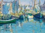 JANE PETERSON | BOATS IN HARBOR, GLOUCESTER