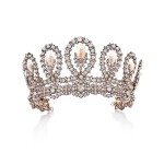 Musy | Magnificent and Historic Natural Pearl and Diamond Tiara, 19th Century | Musy | 瑰麗天然珍珠 配 鑽石 冠冕 / 項鏈, 十九世紀末