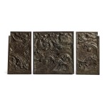 Japanese Dragon: Three Fireplace Panels