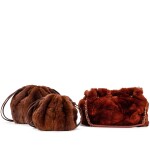 Frances Patiky Stein's Collection: Three Orylag Fur Drawstring Bags