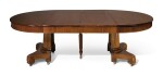 A CONTINENTAL NEOCLASSICAL MAHOGANY DINING TABLE, 19TH CENTURY 