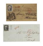 Postmasters’ Provisionals New York, NY. 1845 5c Black (9X1,1a,1b,1e)