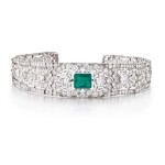 Impressive emerald and diamond bandeau, circa 1924 and later | 尚美 | 祖母綠配鑽石束髮帶，約1924年或之後