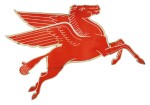 MOBIL PEGASUS (RIGHT-FACING) “COOKIE CUTTER” PORCELAIN SIGN