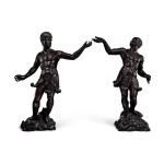 A Pair of Venetian Baroque Carved Ebony Sculptures, Circle of Andrea Brustolon (1662-1732), Late 17th/Early 18th Century