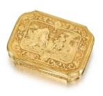 A gold snuff box, English, probably circa 1725